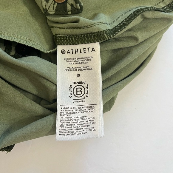 Athleta Vienna Cargo Skort Size 10 Eucalyptus Olive Green - Picture 5 of 9